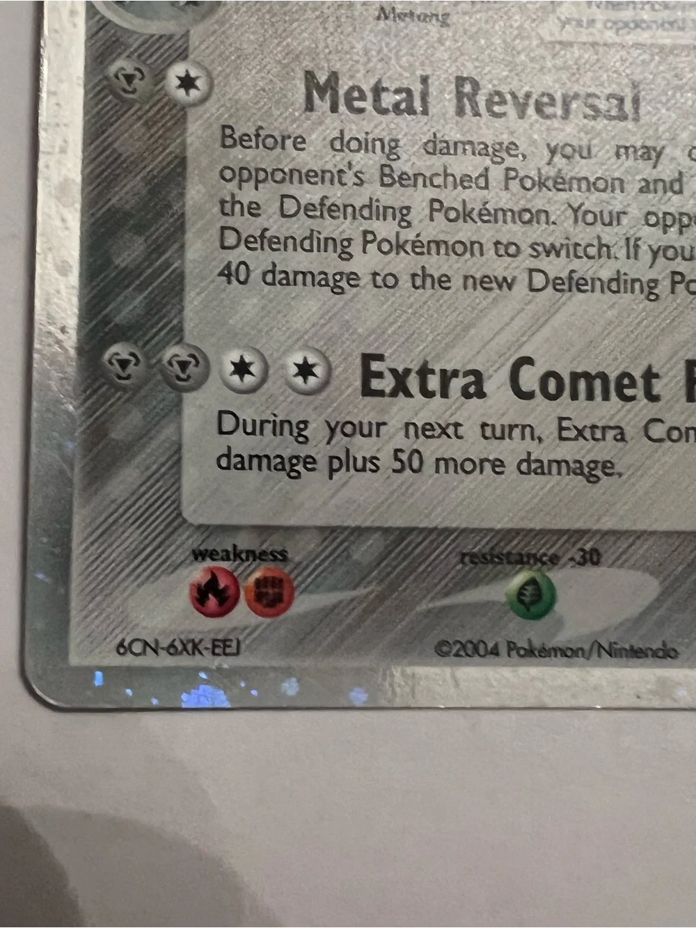 2004 Ultra Rare Metagross Ex Holo 95/101 Hidden Legends Pokémon Card
